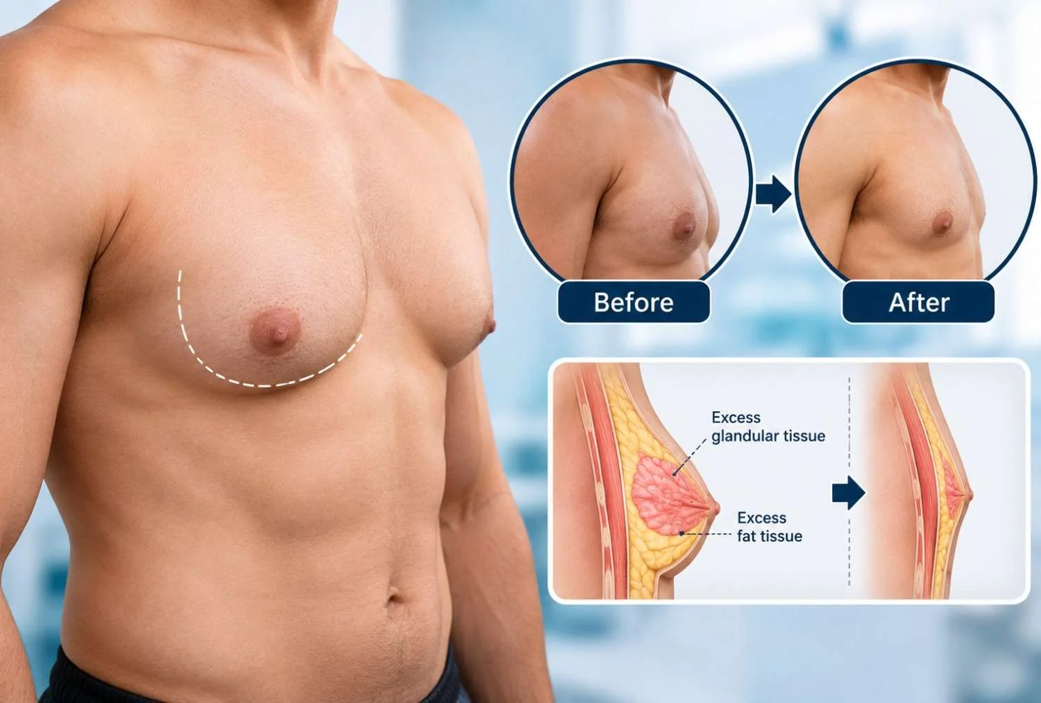 Gynecomastia in Men: Common Causes, Symptoms and Treatment Options